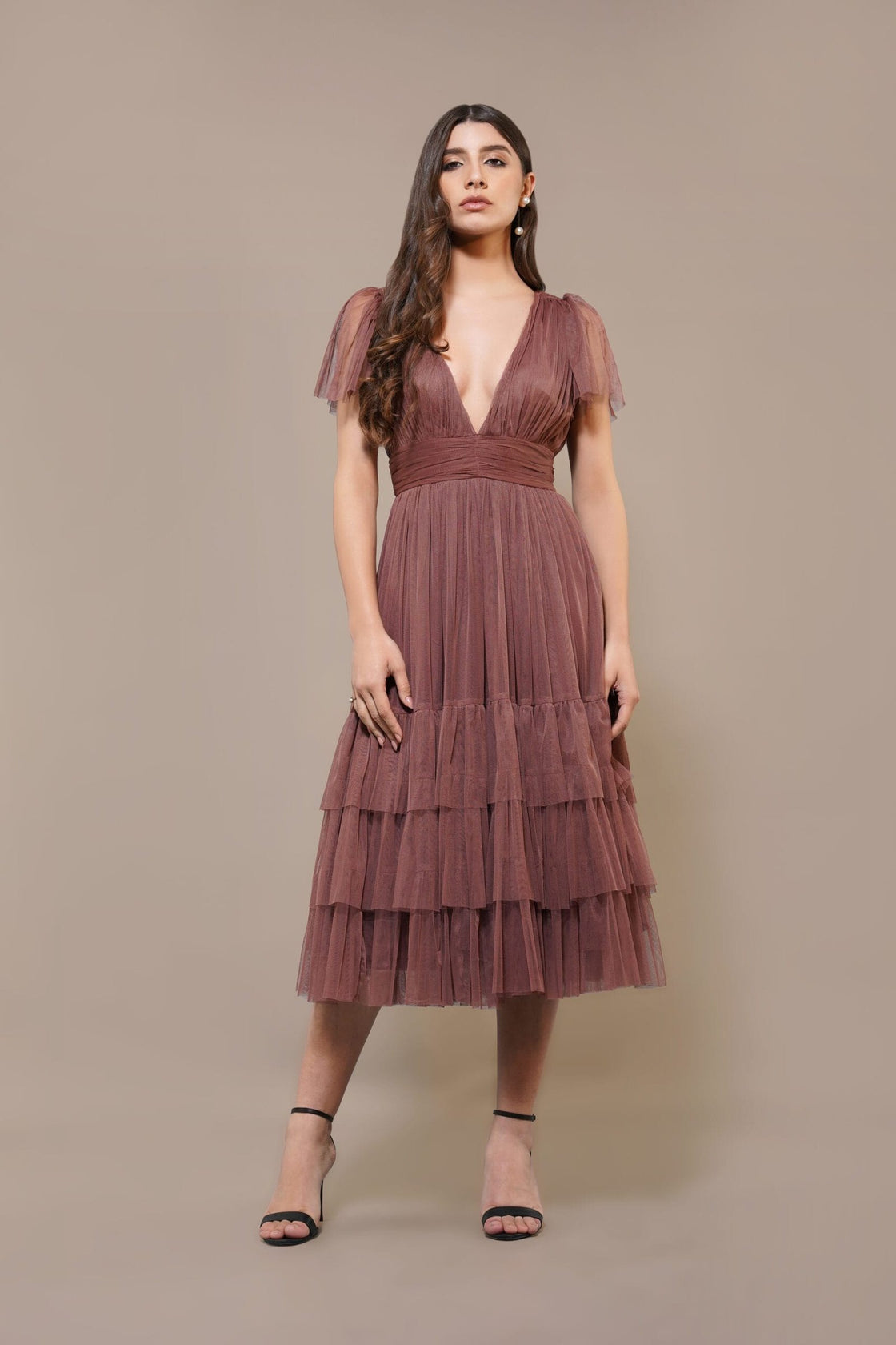 Madison Midi Rose Brown
