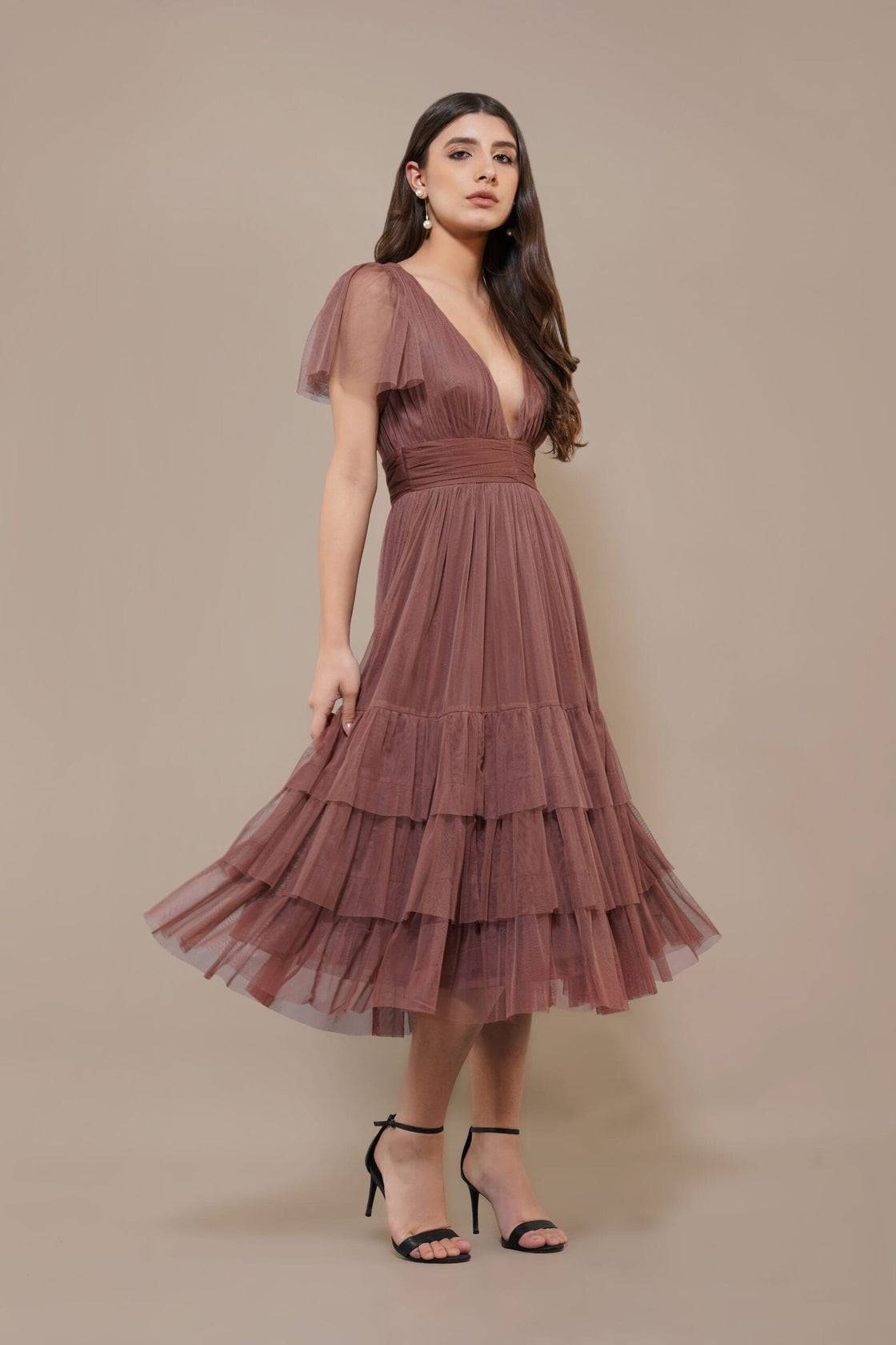 Madison Midi Rose Brown