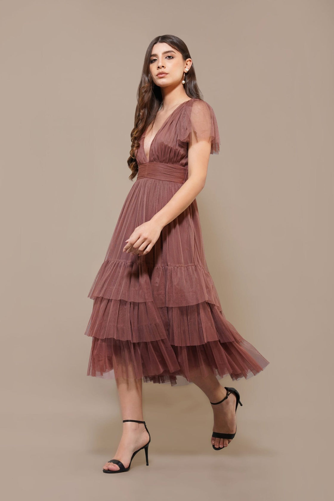 Madison Midi Rose Brown