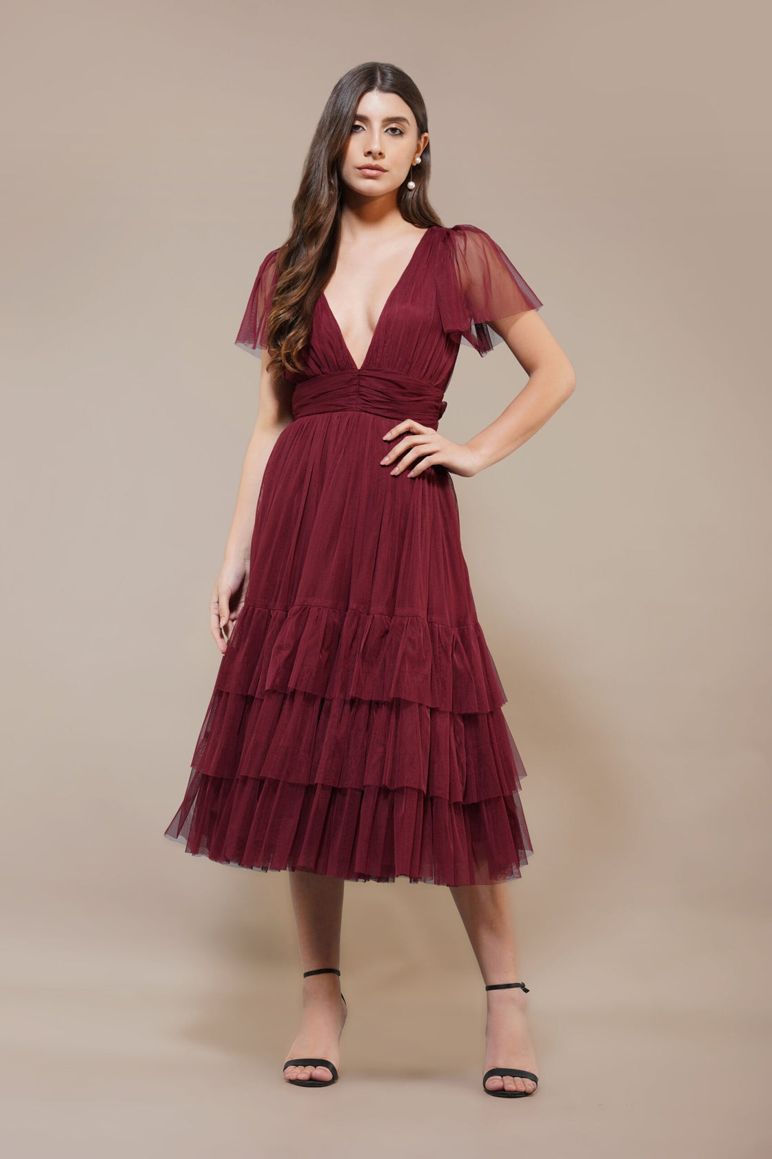 Madison Midi Burgundy