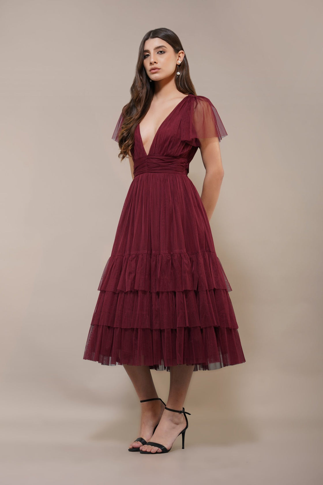 Madison Midi Burgundy