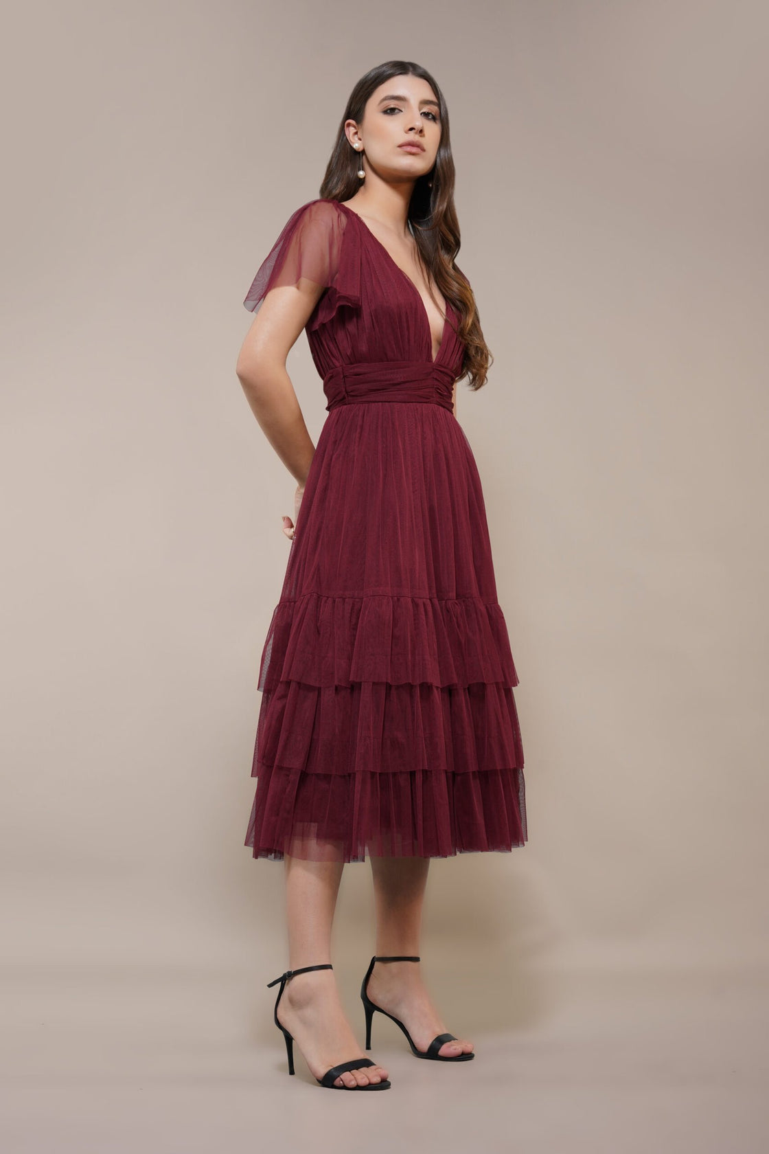 Madison Midi Burgundy