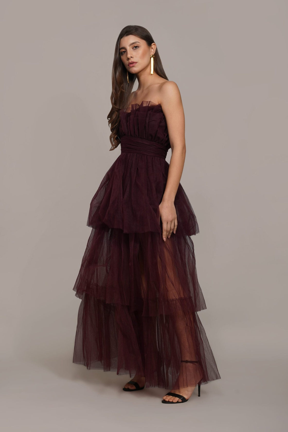 Natalia Midi Burgundy