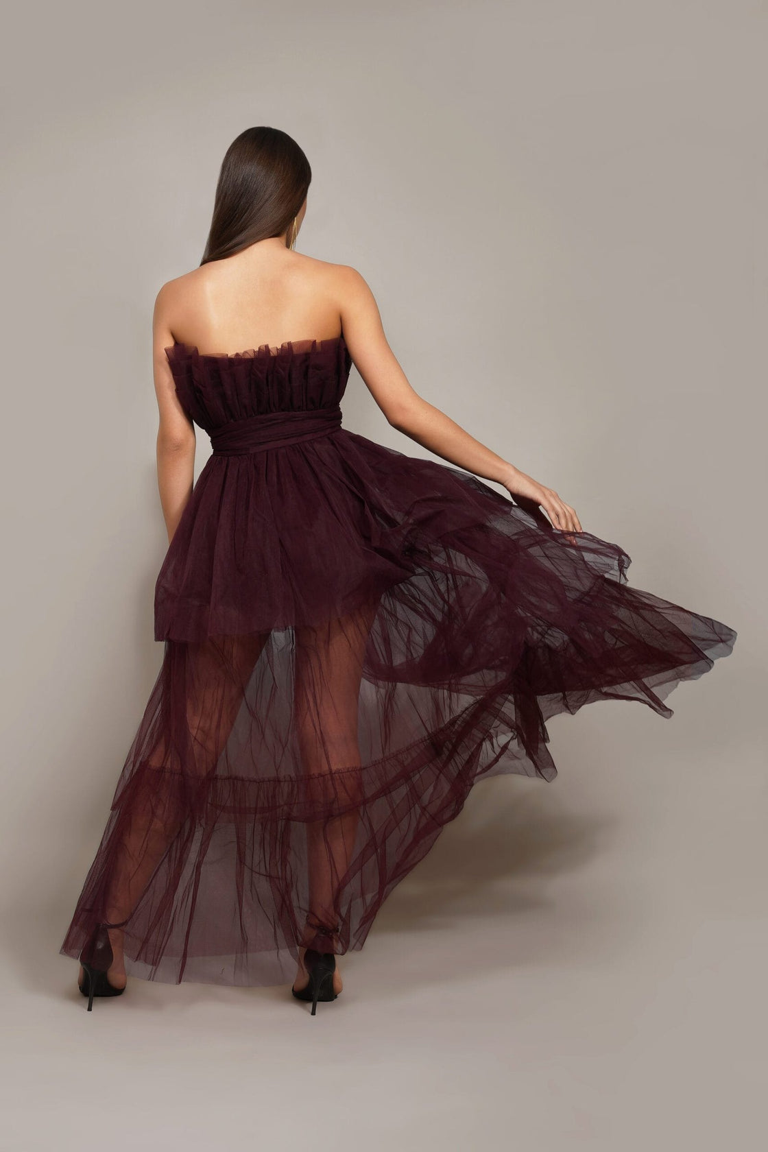 Natalia Midi Burgundy