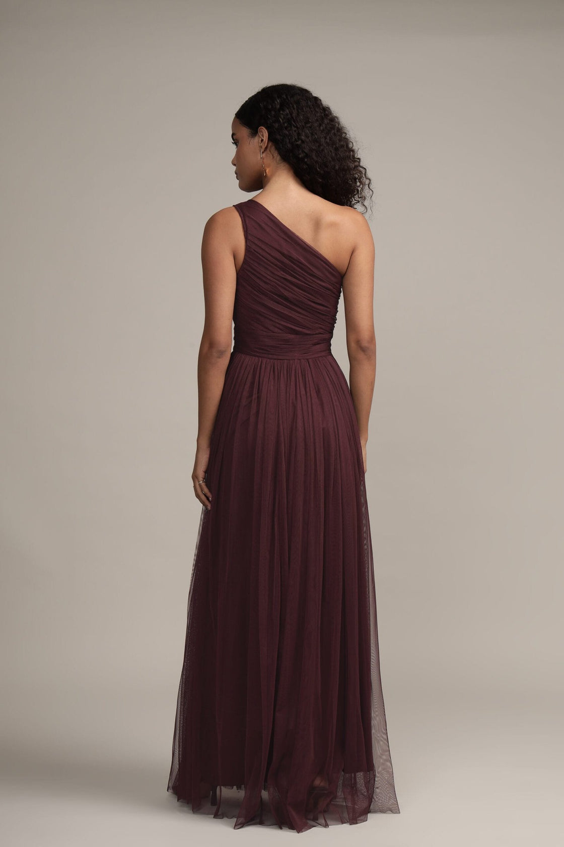 One Shoulder Plum