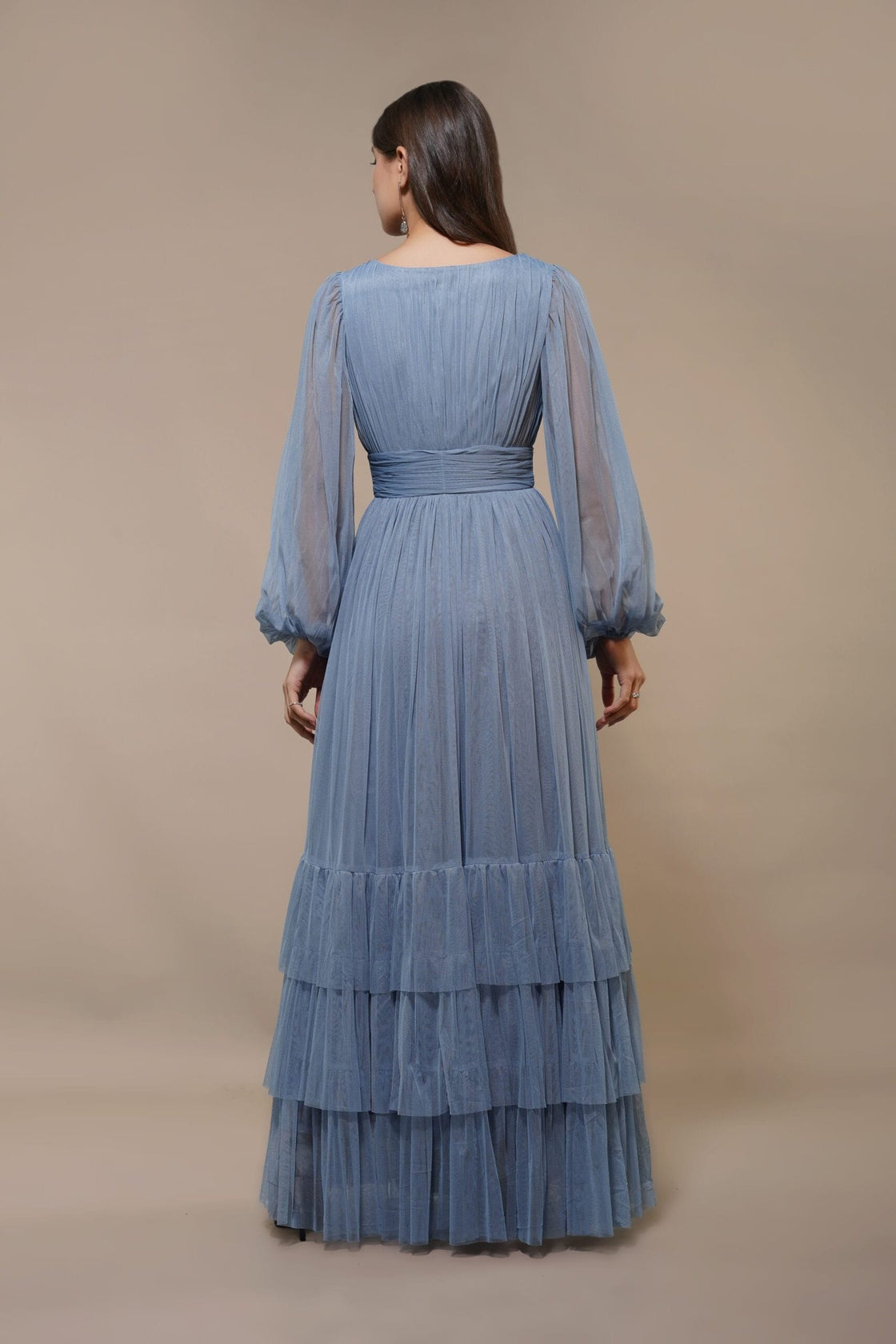 Madison Full Sleeve Maxi Powder Blue