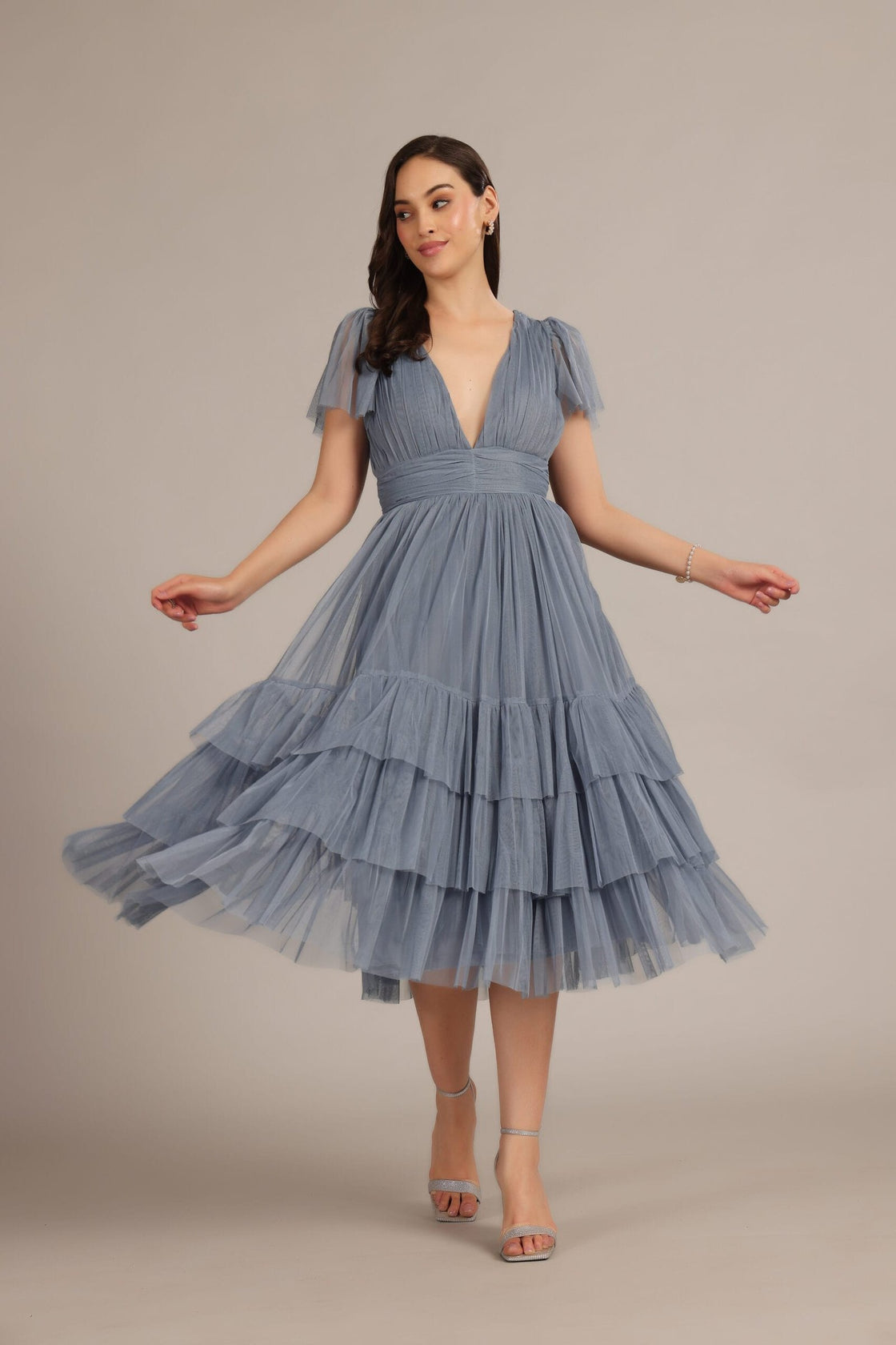Madison Midi Dusty Blue