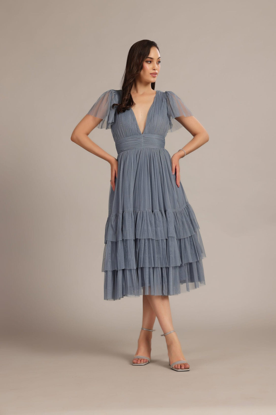 Madison Midi Dusty Blue