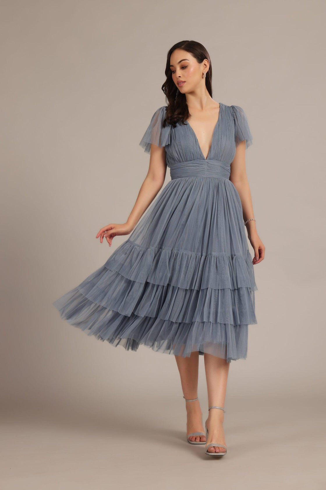 Madison Midi Dusty Blue