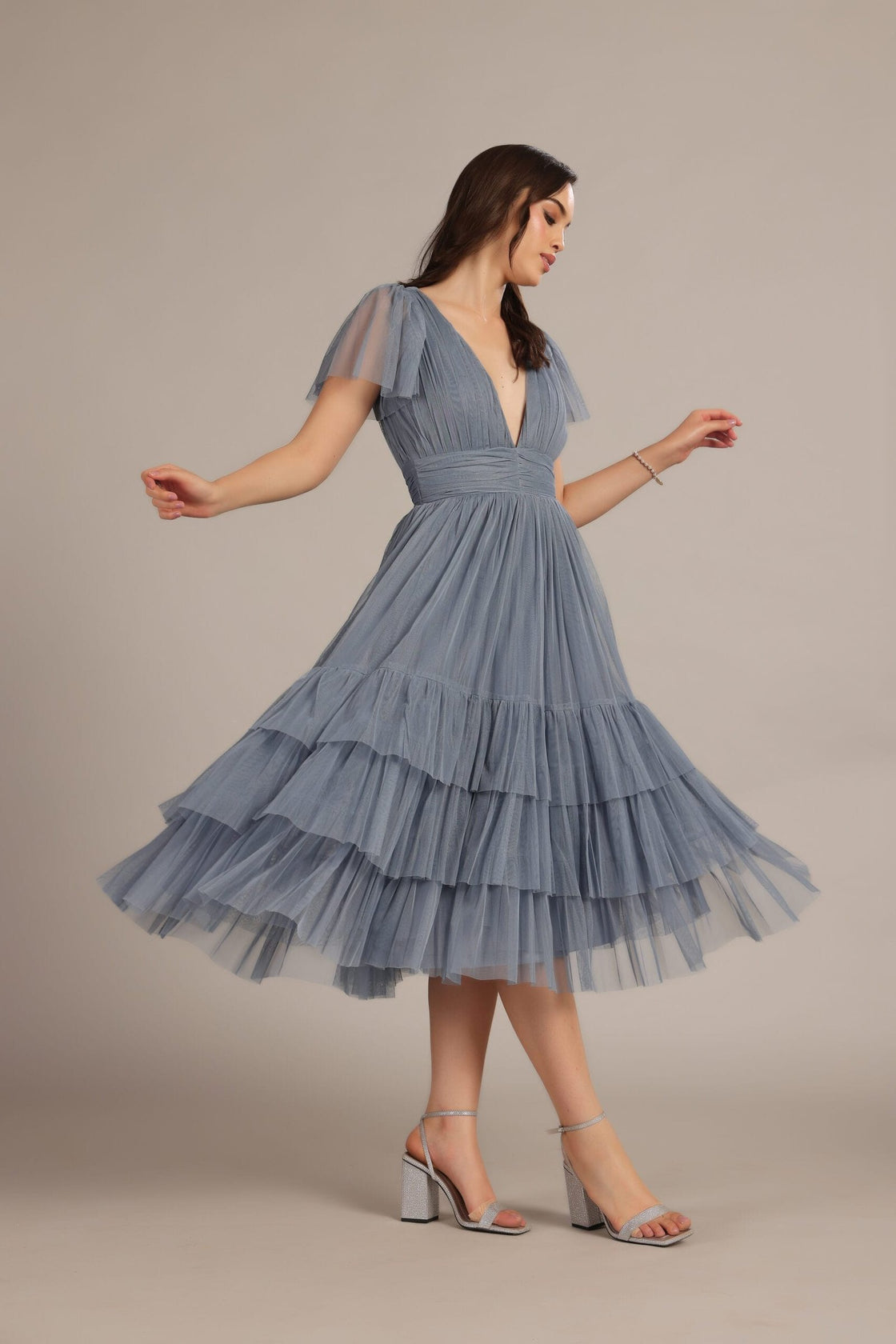Madison Midi Dusty Blue