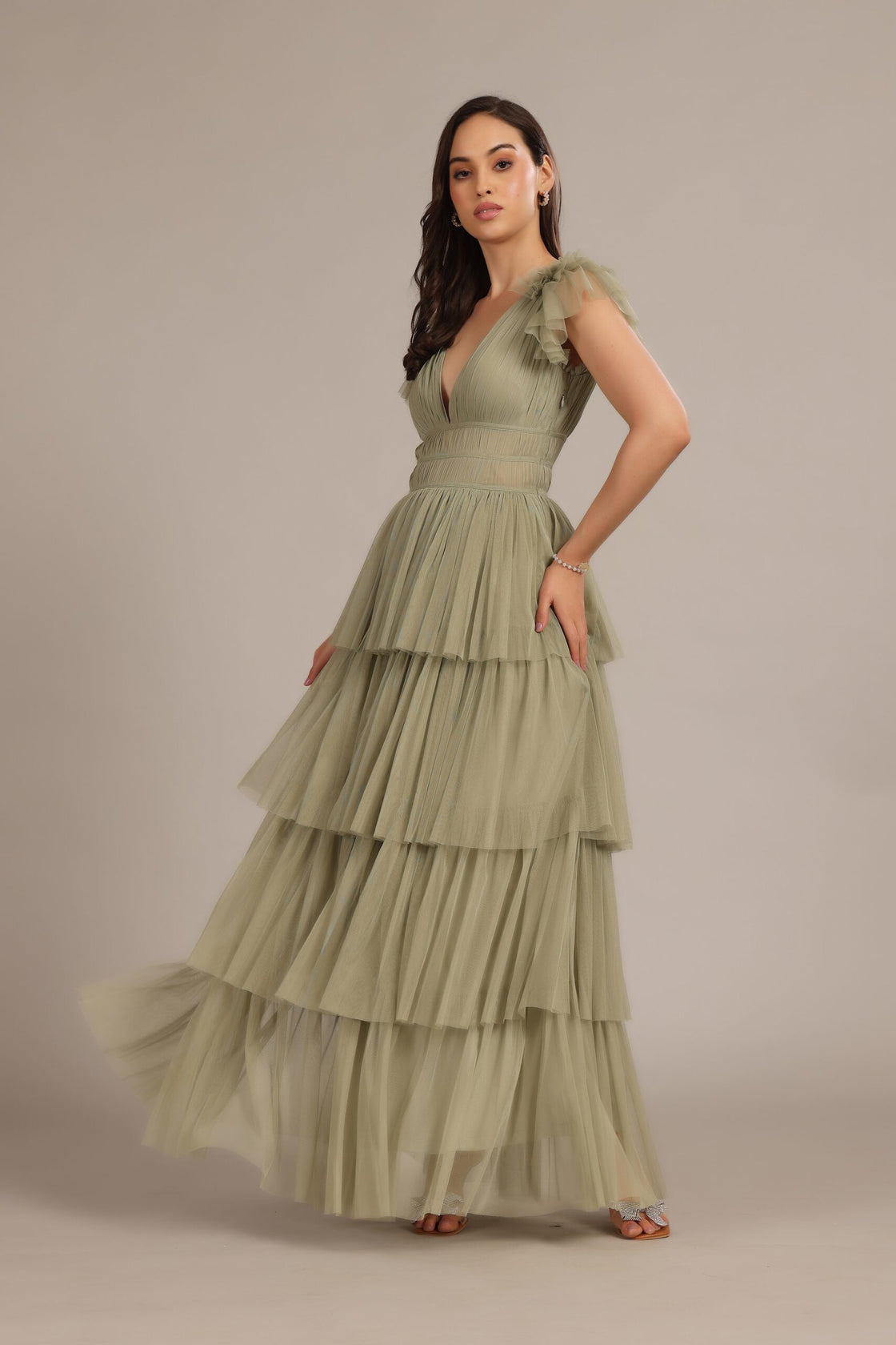 Naomi Maxi Dull Olive
