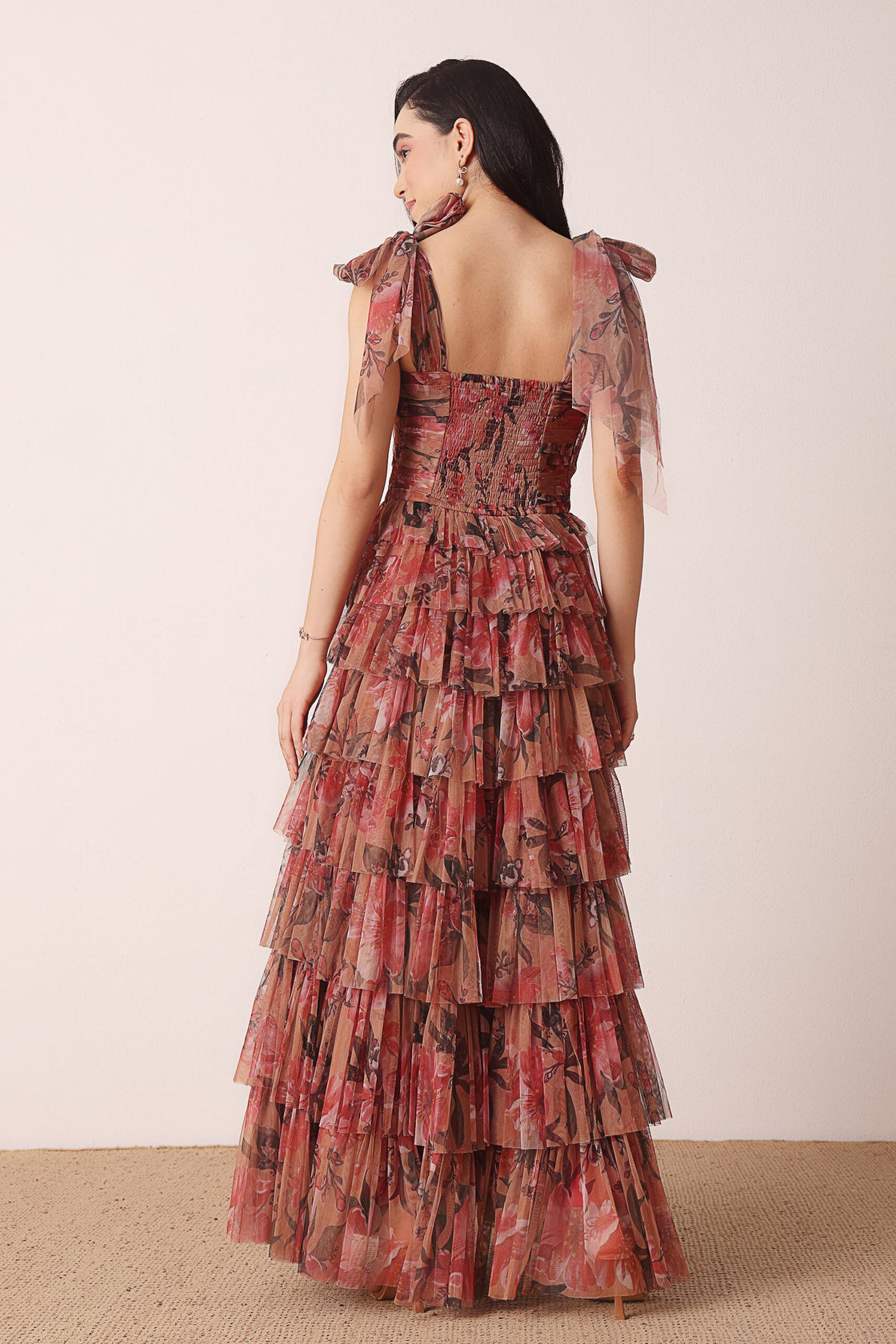 Ophelia Maxi Red Floarl
