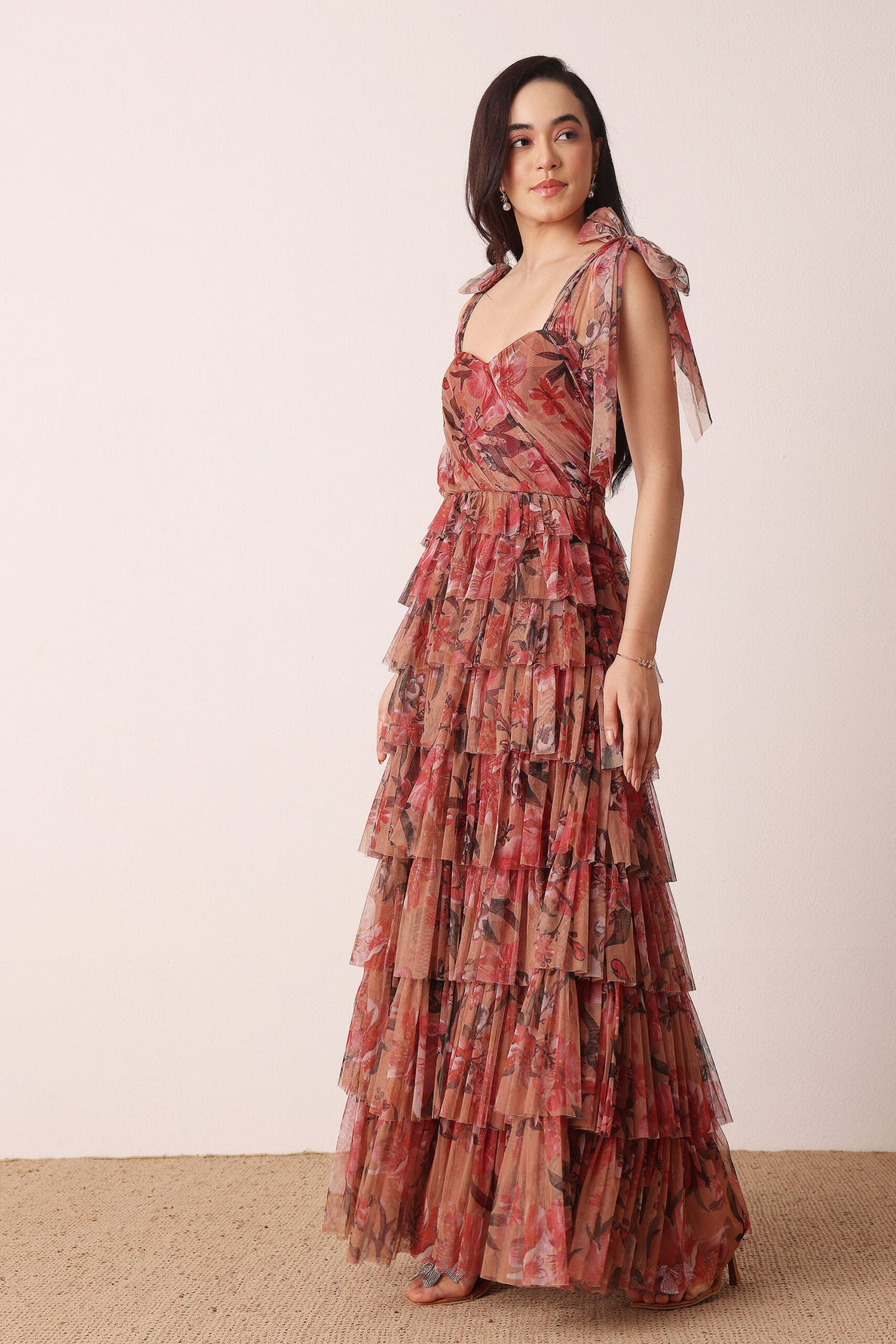 Ophelia Maxi Red Floarl